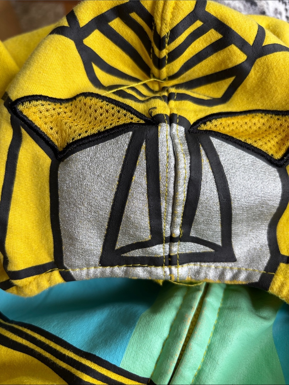 Hasbro Transformers Yellow & Blue Kids Hoodie Jacket - Picture 4 of 4